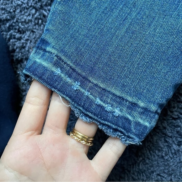 J Crew Toothpick Jeans 8” Rise Let Down Hem size 25 - Picture 7 of 9